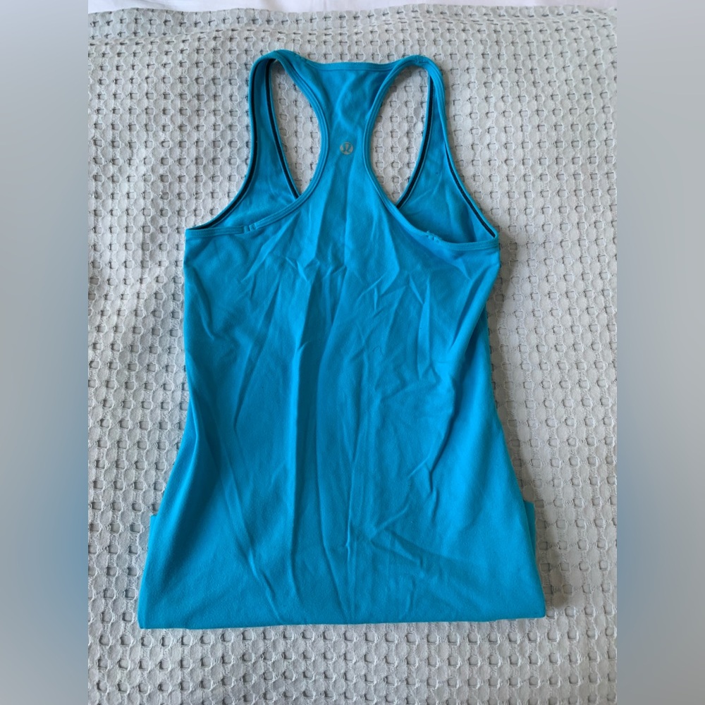 Blue lululemon tank top